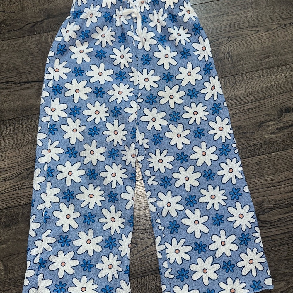 Cotton On Kids Blue Floral Casual Bottoms
